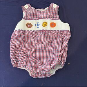 Remember Nguyen Baby Boys Bubble Smocked Sports Balls 18m